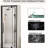 44 - 48 In. Wide Semi Pivot Hinged Glass Shower Door 72 High, 1/4"  6Mm  Tempered Glass, Matte Black, Reversible, Adjustable For Irregular American Design Bathroom Wall Spacing, Waterproof Modern