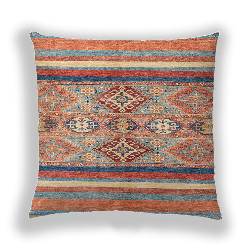 Coussin décoratif abstrait 2463, Microsuède
