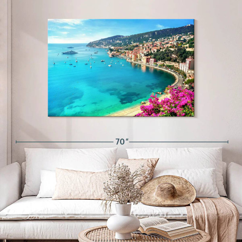 Gillard Villefranche-Sur-Mer Coastal Gillard, H 32 po x l 48 po