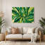 «Hawaiian Ti Leaves», art mural en métal vert-1300773125