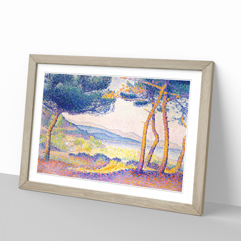 Landscape Vol.2 by Henri-Edmond Cross - Picture Frame Painting, Oak Framed, 36cm H x 48cm W x 2cm D