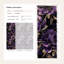 Papier peint floral à motif de pivoines violettes et feuilles d'or