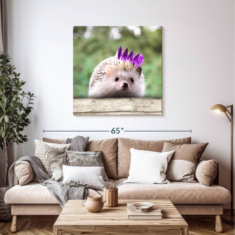 Crowle Hedgehog With Crown, 39" H x 39" W