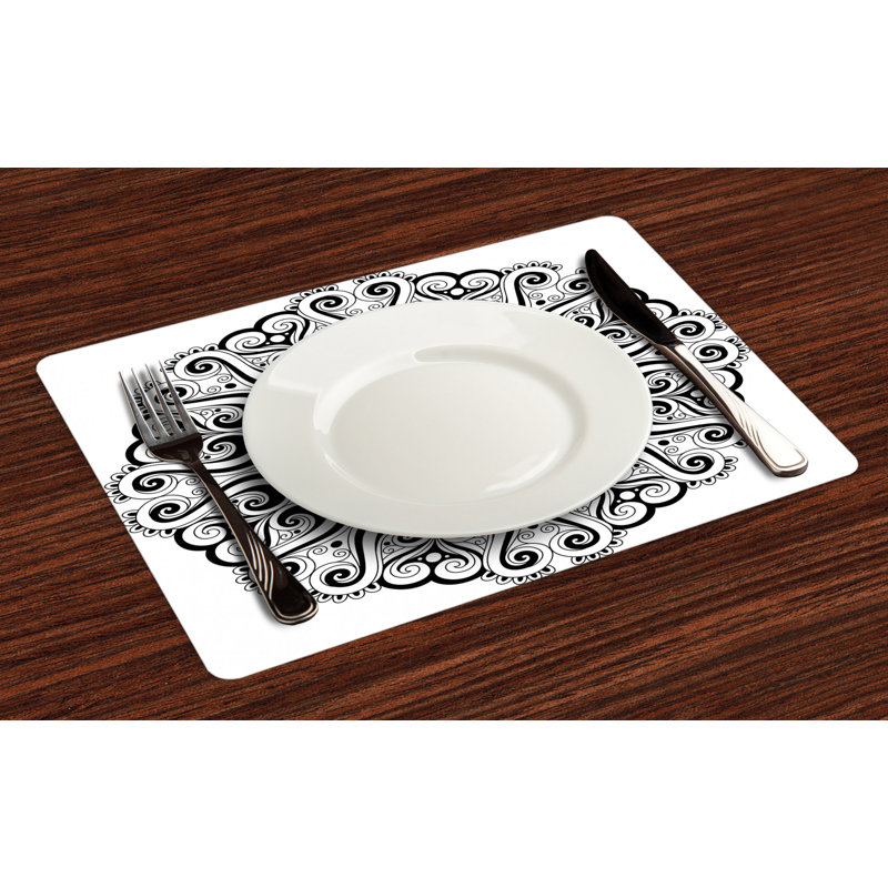 Polyester Abstract Rectangle Placemat