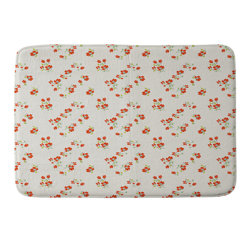 Tapis de bain Holli Zollinger VINTAGE FLORAL Holli Zollinger, Simple - L 17 po x l 24 po