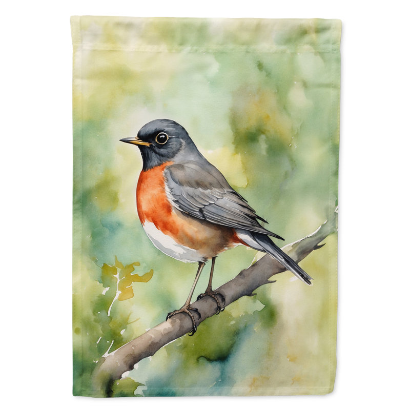 Drapeau de jardin, Connecticut American Robin