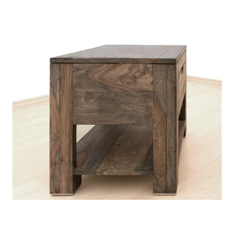 Nature 35cm W Solid Wood Bedside Table