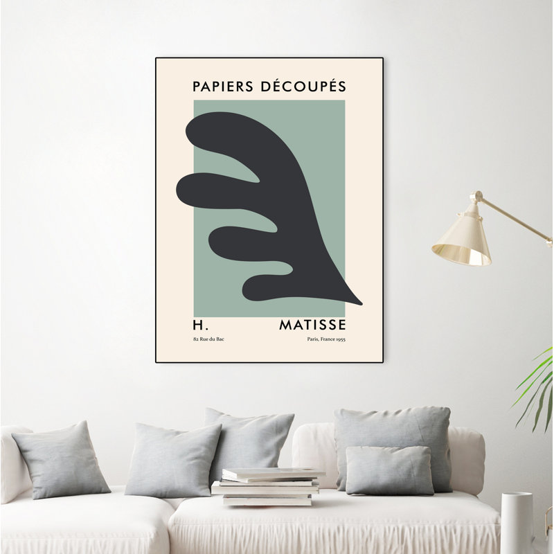 «Papiers Découpés Vi», toile encadrée, H 40 po x l 30 po