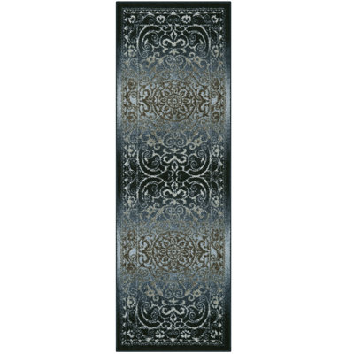 Dreyfuss Tufted Navy Area Rug
