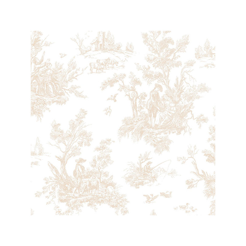 Macksburg Wallpaper Roll, Beige