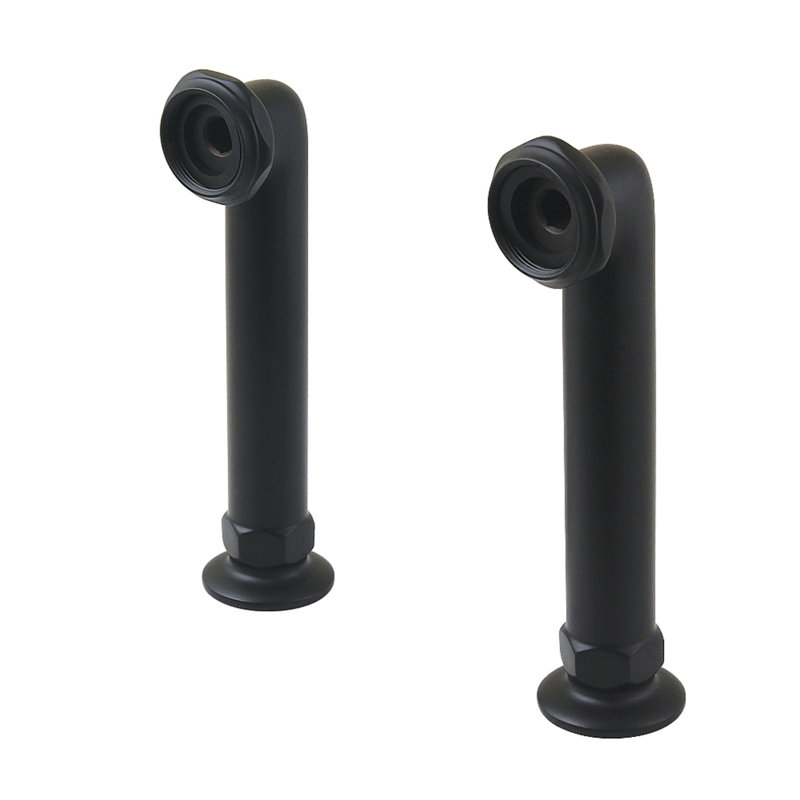 Kingston Brass Vintage 6-Inch Deck Mount Tub Faucet Riser, Matte Black