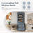 Topmax Modern 83.7Inch High Kitchen Pantry, Freestanding Tall Kitchen Hutch With Faux Marble Top, Display Cupboard Cabinet With 5 Storage Drawers And Adjustable Shelf, Gray-1444290940