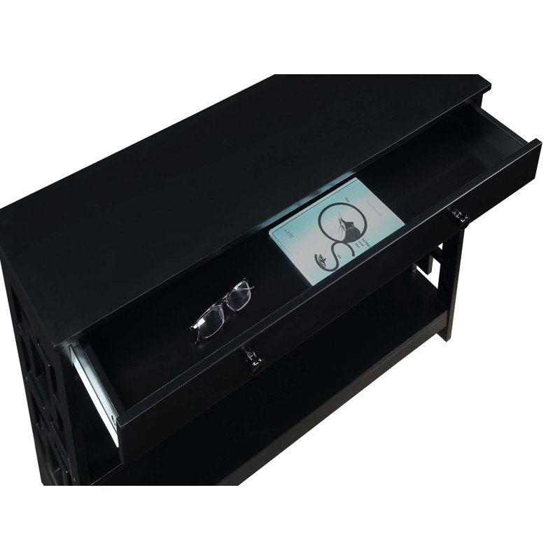 Console 39,5 po Yeprad, Noir, Noir, H 31,5 po x l 39,5 po x P 12 po
