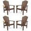 Ensemble de 2 chaises Adirondack empilables en PEHD avec porte-gobelets, chaises d'extérieur toutes saisons Dareona-1074399241-1090162046