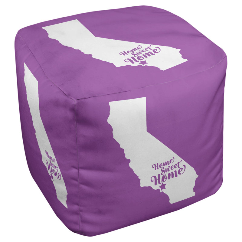 Upholstered Ottoman, Violet