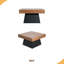 Table basse moderne carrée pour salon 31,5 pouces, style Mid-Century