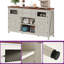 Buffet de style campagnard avec tiroirs et porte de grange Beltran-633871931