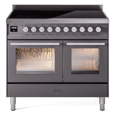 ILVE Professional Plus II Series 40 inch Induction Range with 6 Induction Elements (Glass Door)
