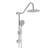 Dual Shower Head With 10" Rain & Handheld - Stable Water Flow Brushed Nickel System And Discoloration Prevention