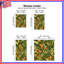 Rideaux de fenêtre à motif de tourbillons complexes et voilage floral - 2 panneaux-985094740-985094742