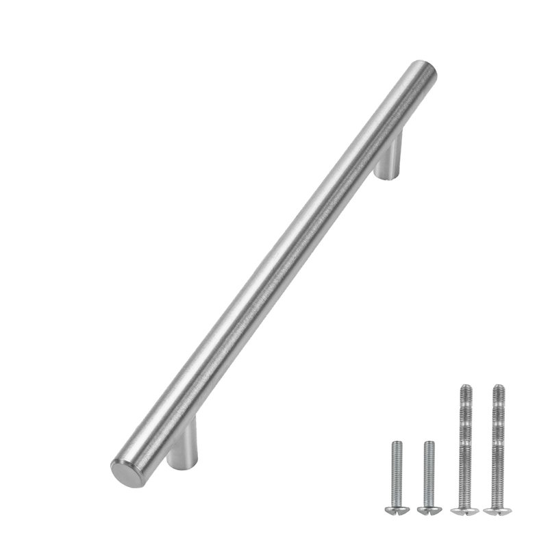 Poignée barre 6 1/4 po, Nickel brossé