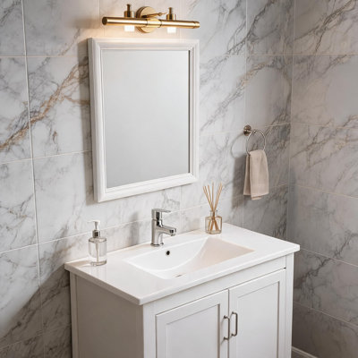 Lavabo de salle de bain en céramique blanche de 122 cm (48 po) avec surface facile à nettoyer