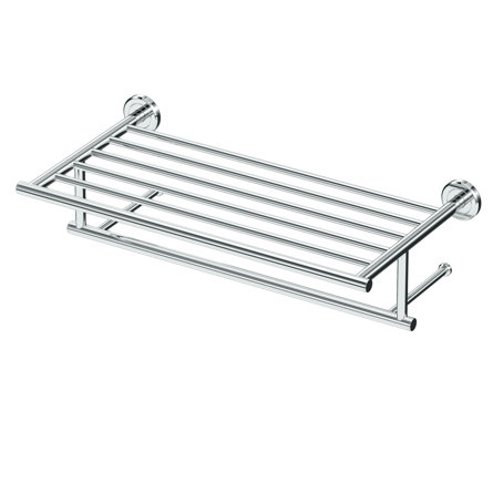 Latitude II Wall Mounted Towel Rack | Hotel Style Stainless Steel Towel Rack with Towel Bar