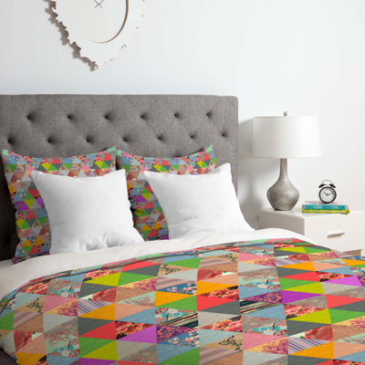 Bianca Polyester Geometric Shapes Duvet Cover