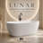 Lunar 60'' x 32'' Soaking Solid Surface Bathtub