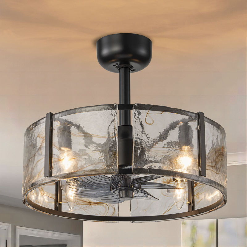 Jaonte 11.81'' Ceiling Fan with Light Kit