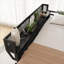 Structure de lit mezzanine pleine grandeur en métal noir classique avec tablettes de rangement intégrées et échelle pour chambres d'enfants et d'adolescents
