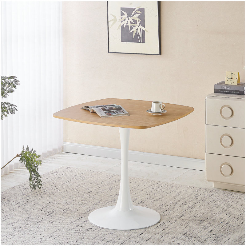 31.5INCH DINING TABLE OAK, White, Oak