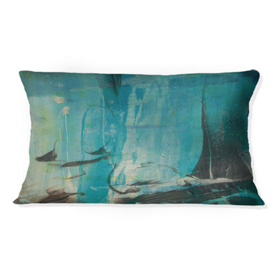 Liquid Universe With A Touch Of Gold II - Abstract Liquid Ink Printed Throw Pillow