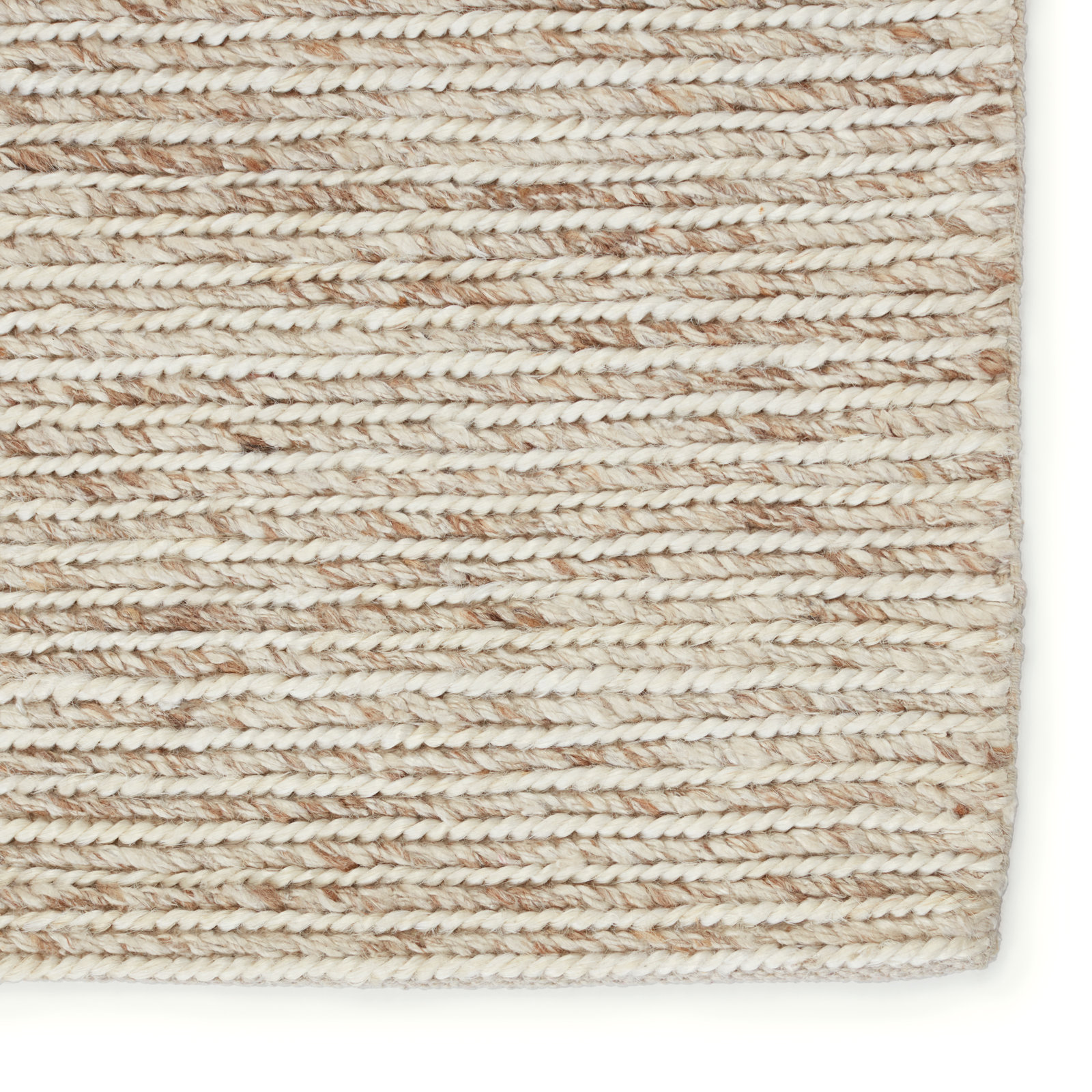 Caitlin Beige Hand-Woven Jute Rug, Rectangle 2' x 3'