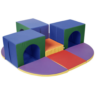 ECR4Kids SoftZone Triple Tunnel Maze, Toddler Playset, 9-Piece -  ELR-12656