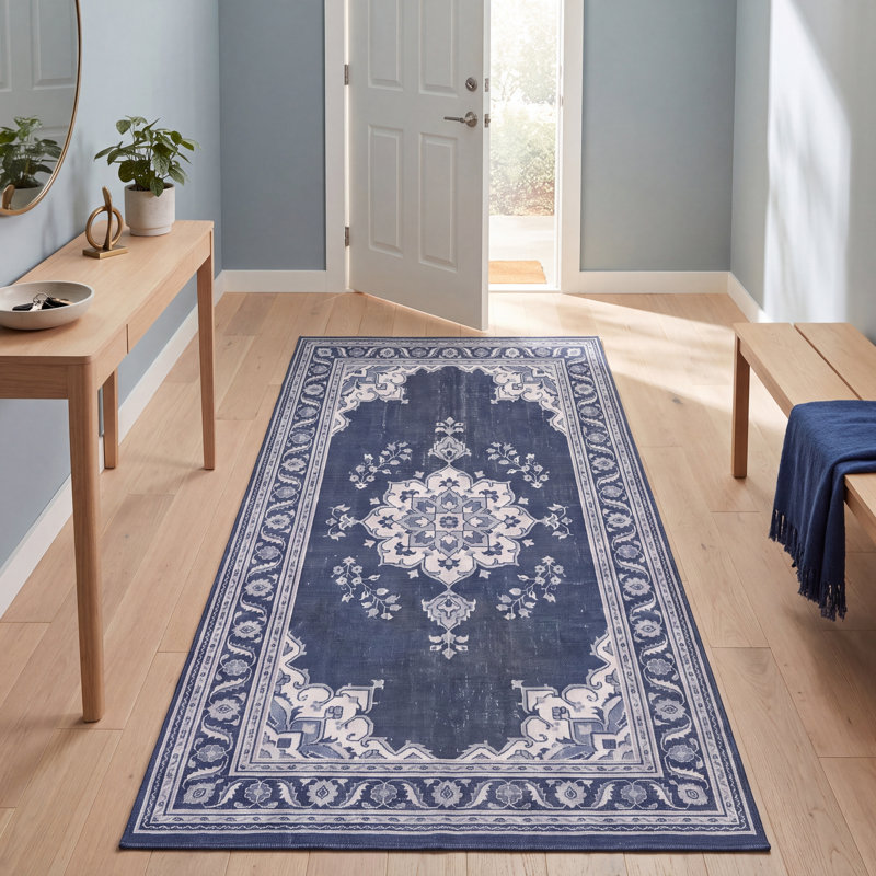 Tapis décoratif lavable Haven2, Tapis de couloir 3 pi 3 po x 18 pi 1 po