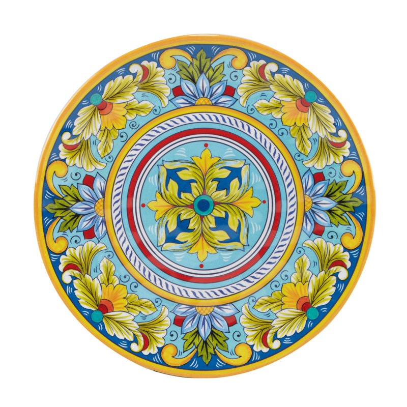 White Melamine 12-Piece Dinnerware Set, Service for 4