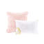 Full/Queen Blush Ruffle Bed With Comforter, 2 Decorative Pillows, Soft Bedding Shams, Pillows-125166431