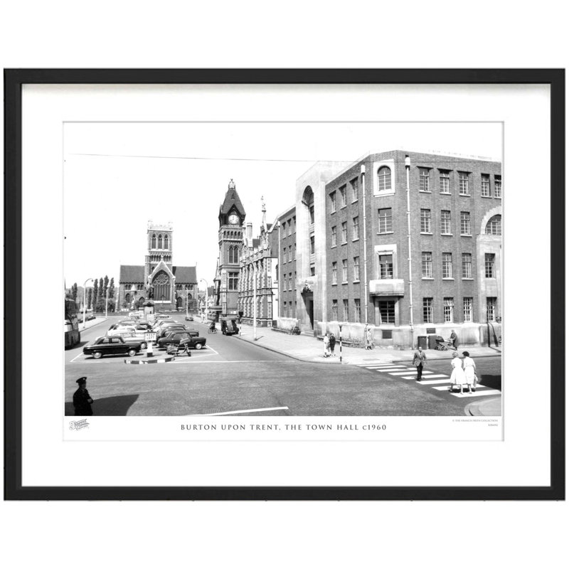 Burton Upon Trent, The Town Hall C1960 - Single Picture Frame Print, 28cm H x 36cm W x 2.3cm D