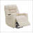 Nairi Ivory Leather Aire Power Motion Recliner with Lift, Heating & Massage Function