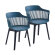 Milette Slat Back Arm Chair