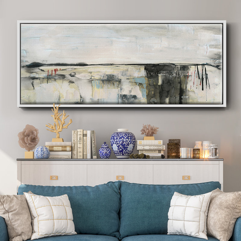 Valley View II- Framed Canvas, 24" H x 60" W