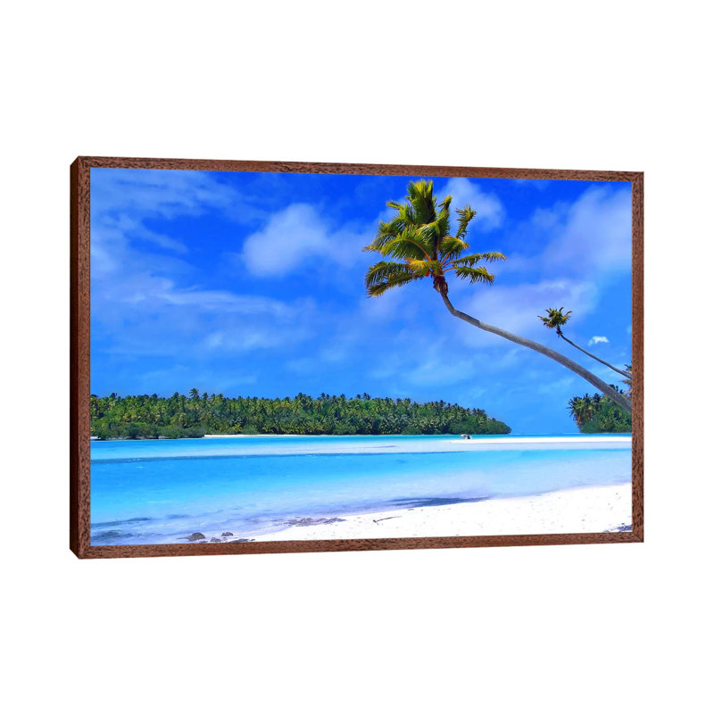 The Island - Floater Frame Print on Canvas, 101.6 cm H x 66.04 cm W, Brown