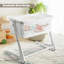 Berceau réglable en hauteur pour bébé avec matelas lavable - blanc-2005413014