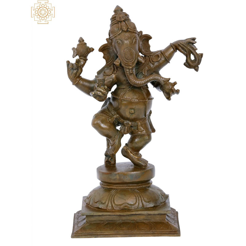 Figurine Madhuchista Vidhana dansante Ganesha