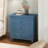 28" Painted Nightstand With 3 Drawers-1239920914