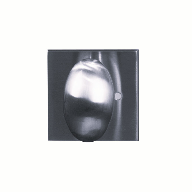 Bouton d'intimité Bravura 905-7 Oxford avec carré US15, Nickel satiné