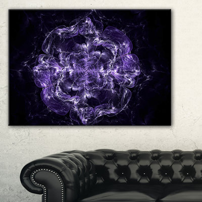 «Fractal Purple Flower Explosion», impression sur toile tendue