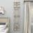 Wood Distressed Ornamental Panel Scroll Cream Wall Decor with Bronze Metal Wire Details