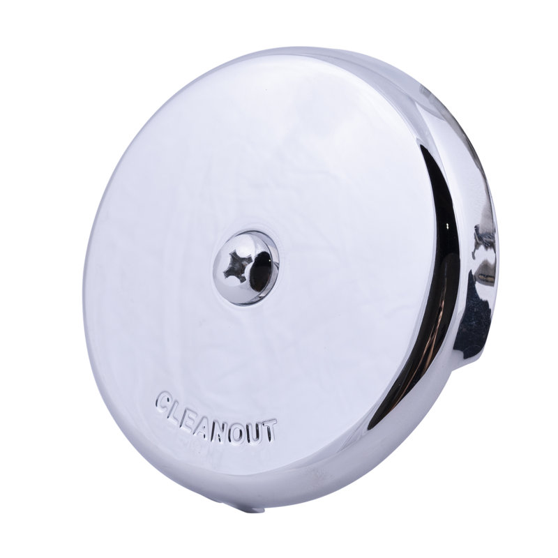 Drain bouchon de baignoire avec trop-plein, Chrome poli